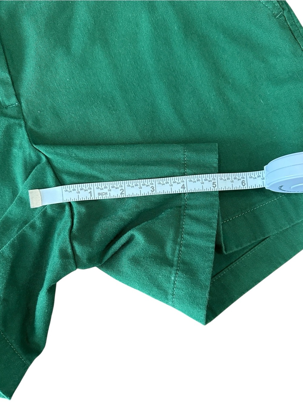 J. Crew Factory 5" Classic Chino Mid-Rise Kelly Green Fun Preppy Shorts Size 8 - Picture 6 of 8